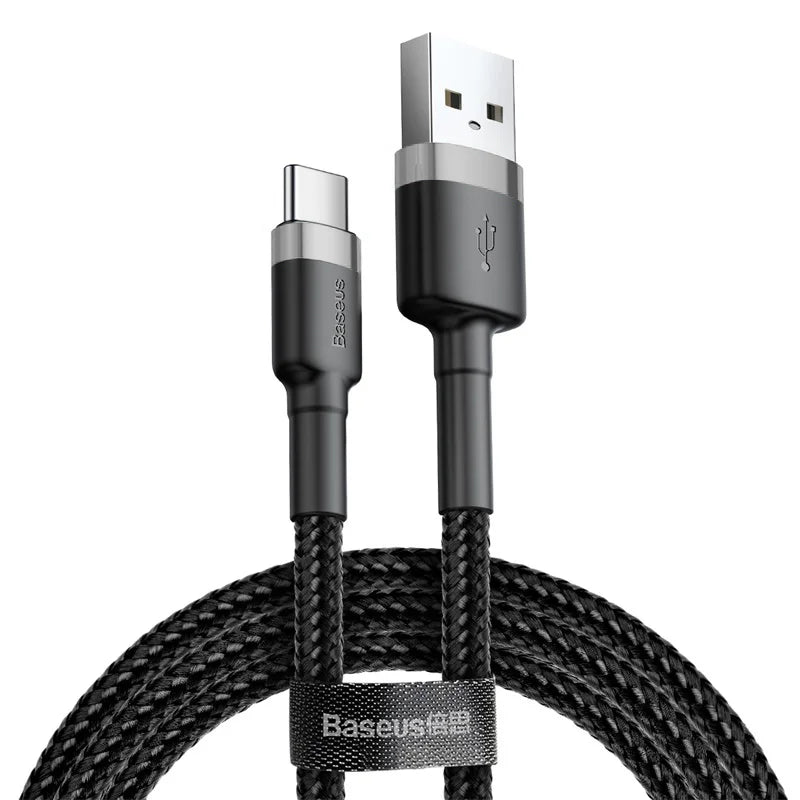 Baseus Fast Charging USB Type C Cable for Samsung S10 S9 Quick Charge 3.0 Cable USB C for Huawei P30 Xiaomi USB-C Charger Wire