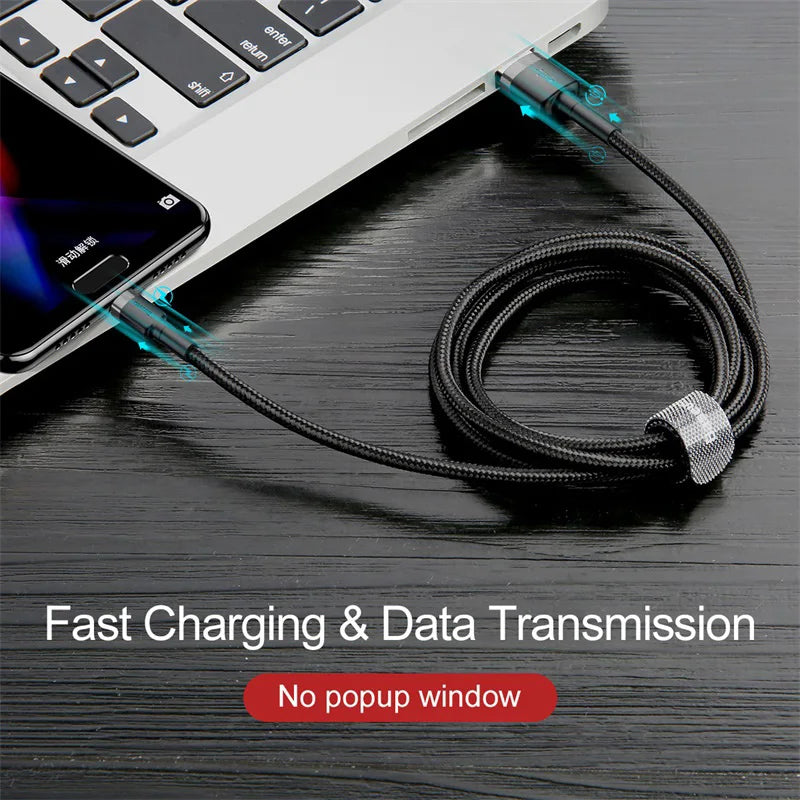Baseus Fast Charging USB Type C Cable for Samsung S10 S9 Quick Charge 3.0 Cable USB C for Huawei P30 Xiaomi USB-C Charger Wire