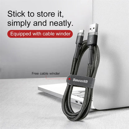 Baseus Fast Charging USB Type C Cable for Samsung S10 S9 Quick Charge 3.0 Cable USB C for Huawei P30 Xiaomi USB-C Charger Wire