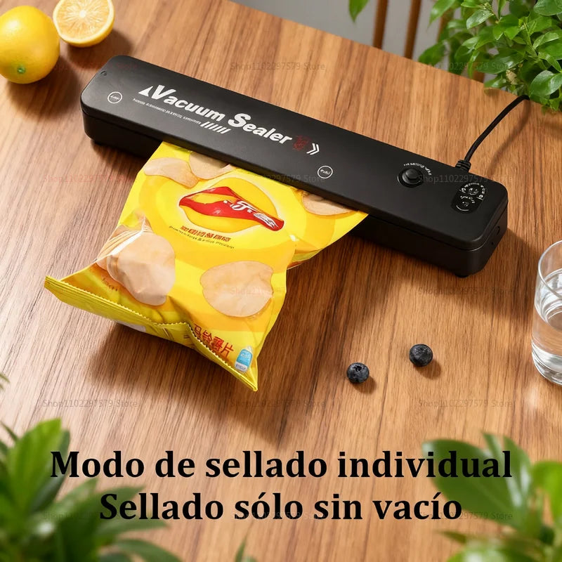 2025 Vacuum Sealer Machine for Kitchen Fresh Food Preservation and Sealing Plastic Bags Automatic Sealing Device Kitchen Gadgets