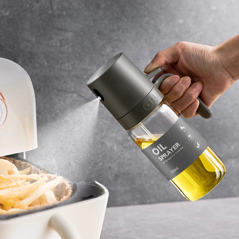 [Glass] Oil Spray Bottle 250ml High Borosilicate Glass Cooking Oil Dispensers Olive Oil Sprayer Mister for Air Fryer Salad Baking