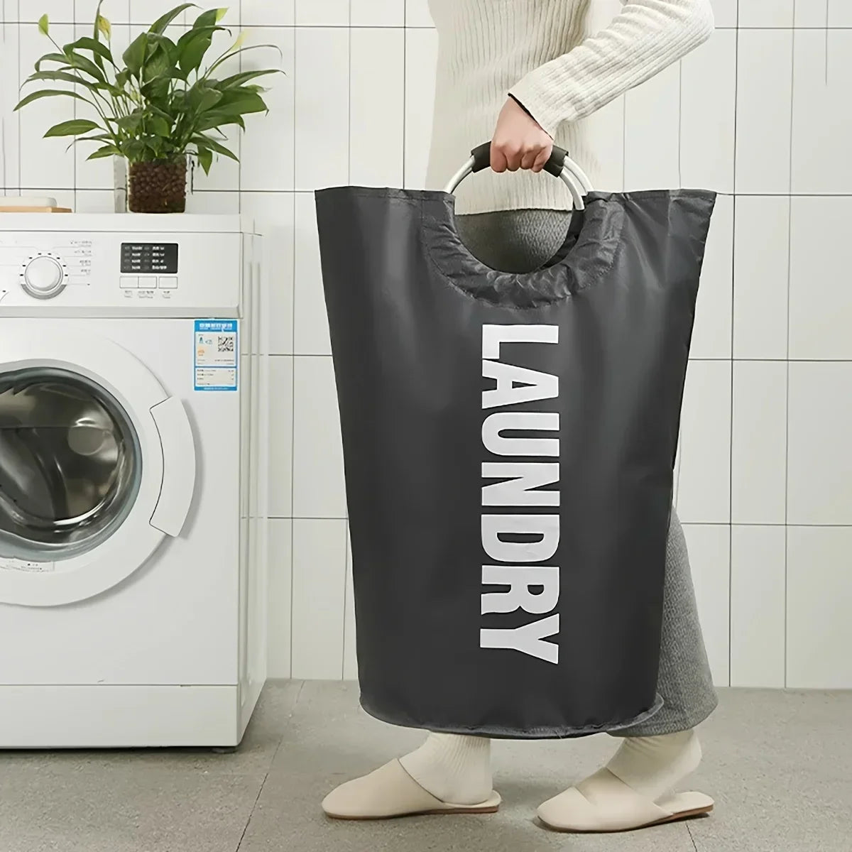 Oxford Fabric Dirty Clothes Basket Large-capacity Household Foldable Laundry Basket Storage Bag for Laundry Room Dorm