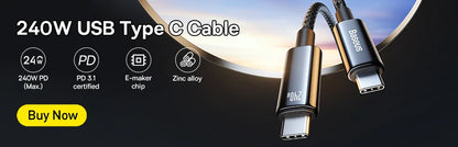 Baseus Fast Charging USB Type C Cable for Samsung S10 S9 Quick Charge 3.0 Cable USB C for Huawei P30 Xiaomi USB-C Charger Wire