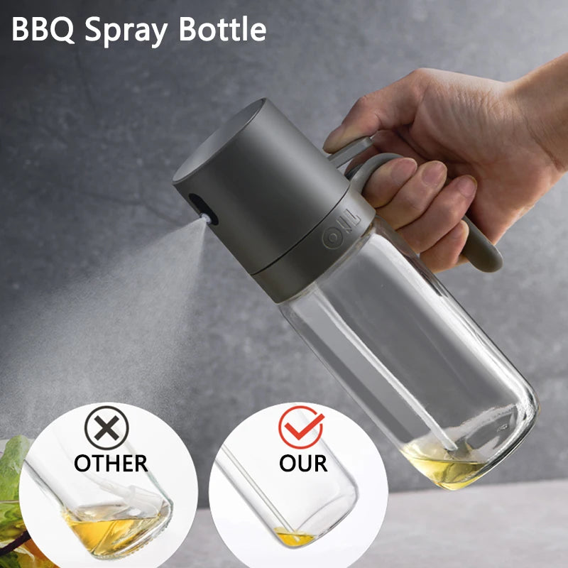 [Glass] Oil Spray Bottle 250ml High Borosilicate Glass Cooking Oil Dispensers Olive Oil Sprayer Mister for Air Fryer Salad Baking