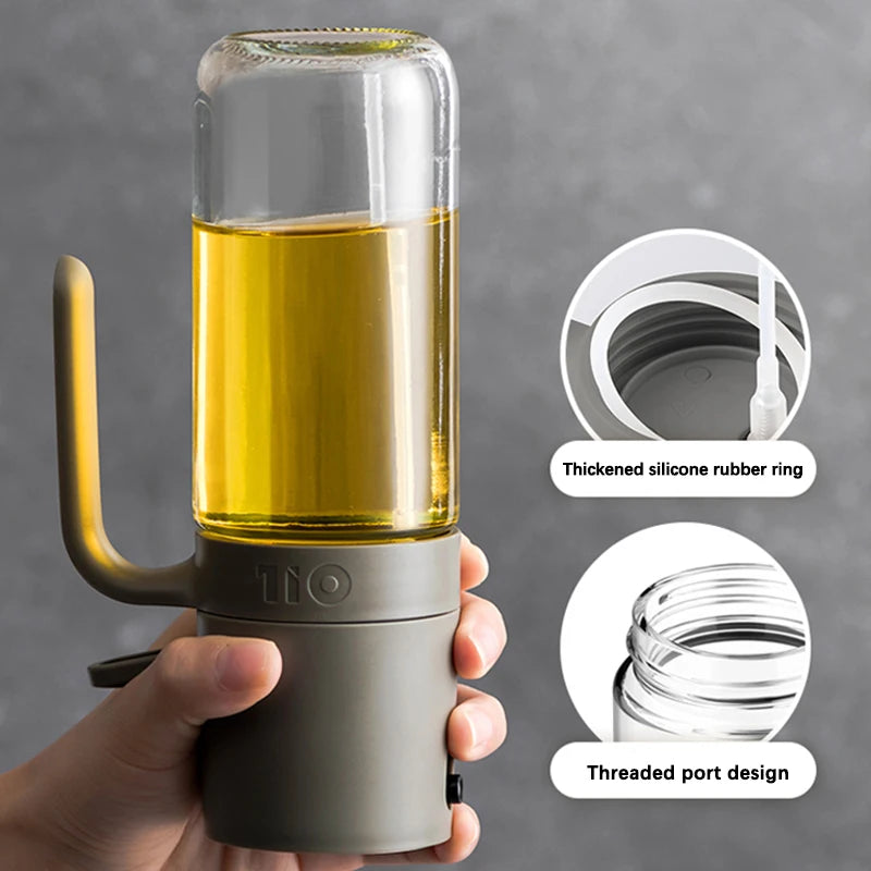 [Glass] Oil Spray Bottle 250ml High Borosilicate Glass Cooking Oil Dispensers Olive Oil Sprayer Mister for Air Fryer Salad Baking