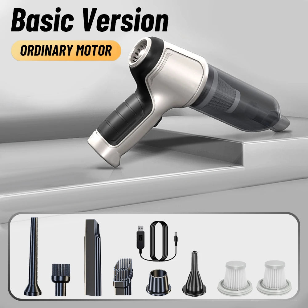 High Power Cordless Car Vacuum Cleaner – 95000PA Deep Clean Handheld Device