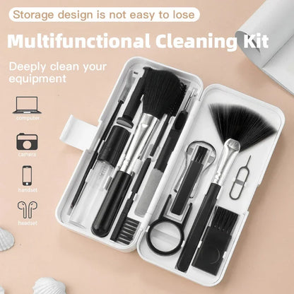 18-in-1 Keyboard & Electronics Cleaning Kit – Screen Brush, Keycap Puller, Earphone Tools