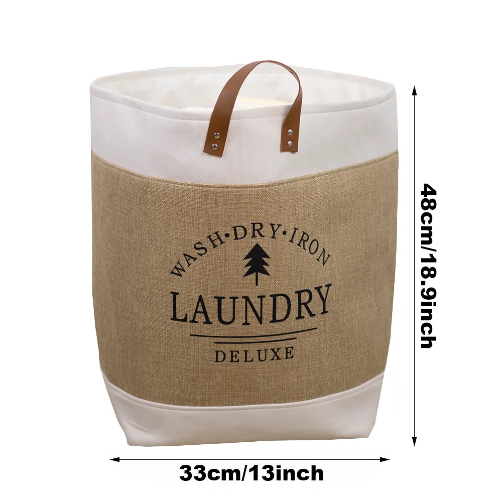 Oxford Fabric Dirty Clothes Basket Large-capacity Household Foldable Laundry Basket Storage Bag for Laundry Room Dorm