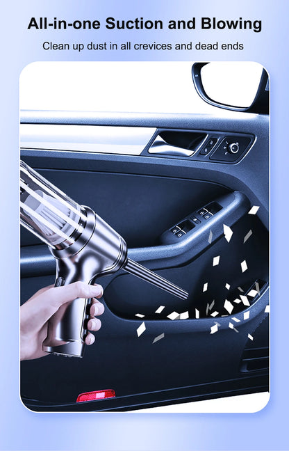 High Power Cordless Car Vacuum Cleaner – 95000PA Deep Clean Handheld Device