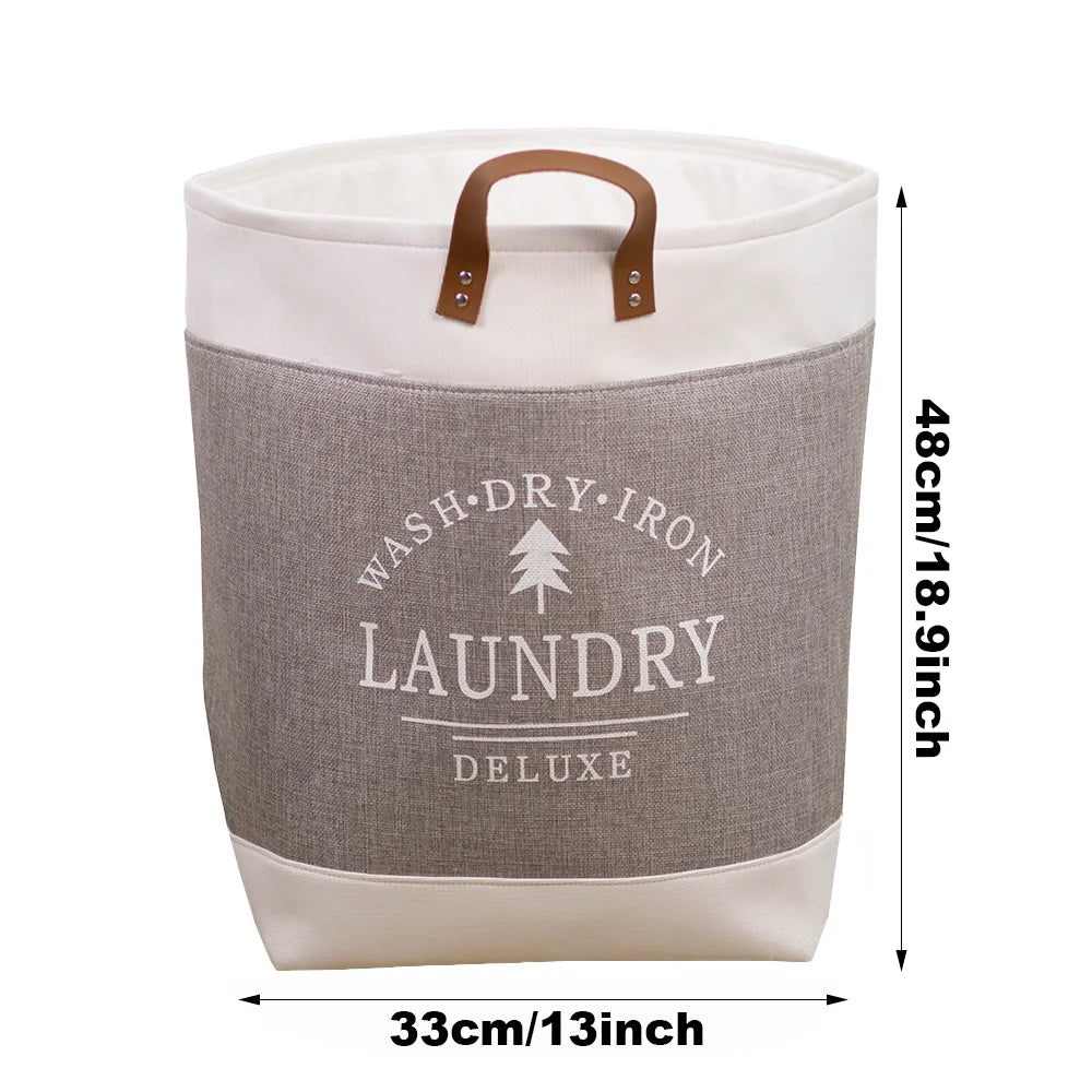 Oxford Fabric Dirty Clothes Basket Large-capacity Household Foldable Laundry Basket Storage Bag for Laundry Room Dorm