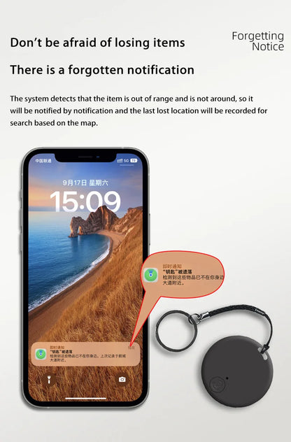 For Apple Find My Smart Air Tag Mini Smart Tracker Bluetooth GPS Smart Tag Anti-lost Finder Car Key Wallet Bike Works