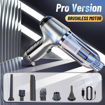 High Power Cordless Car Vacuum Cleaner – 95000PA Deep Clean Handheld Device