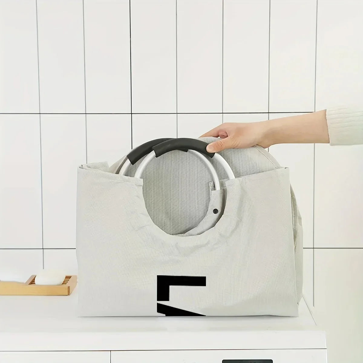 Oxford Fabric Dirty Clothes Basket Large-capacity Household Foldable Laundry Basket Storage Bag for Laundry Room Dorm