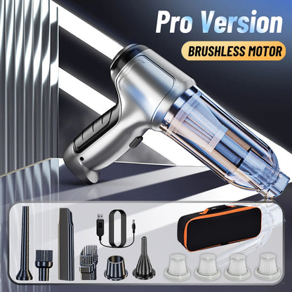 High Power Cordless Car Vacuum Cleaner – 95000PA Deep Clean Handheld Device