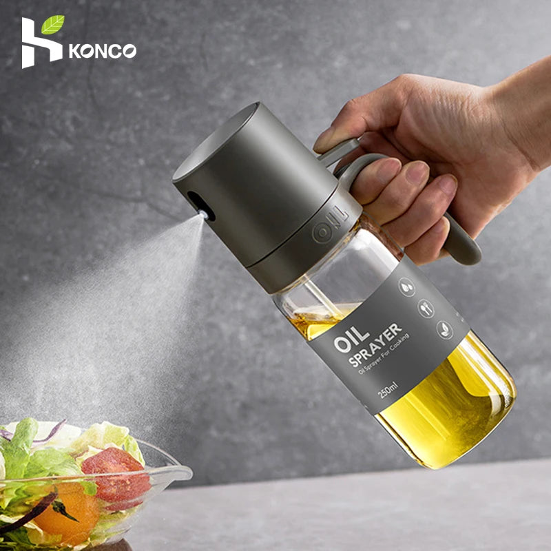 [Glass] Oil Spray Bottle 250ml High Borosilicate Glass Cooking Oil Dispensers Olive Oil Sprayer Mister for Air Fryer Salad Baking